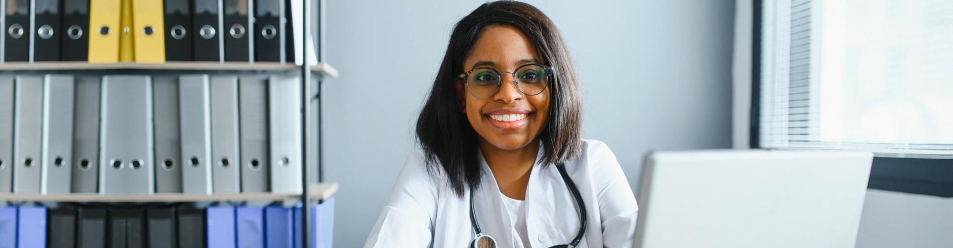 female doctor in her clinic
